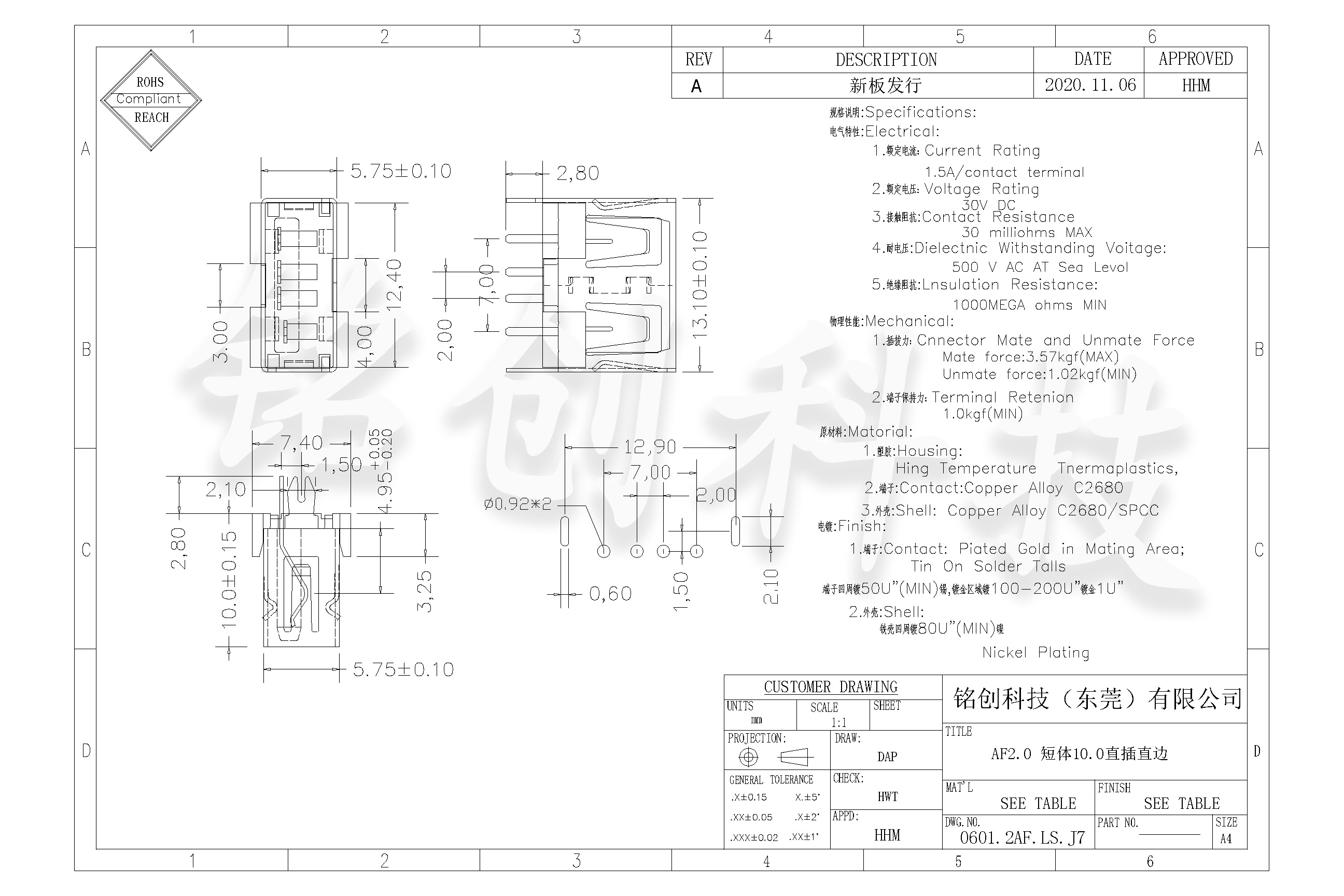 0601.2AF.LS.J7 AF2.0 短体10.0直插直边-模型.jpg
