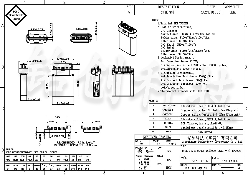 1051.TCM.16JB.H5 TYPE C公头24PIN 夹板0.8 15A大电流 L=10.6.jpg