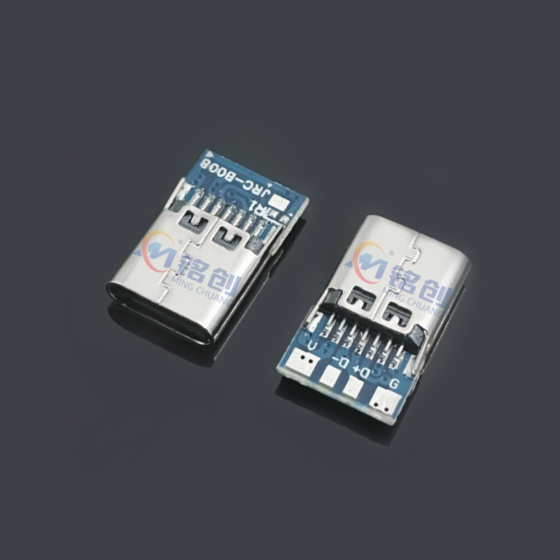 TYPE C母座 14PIN 夹板带板 五个焊盘 带5.1K电阻 OTG功能 USB接口