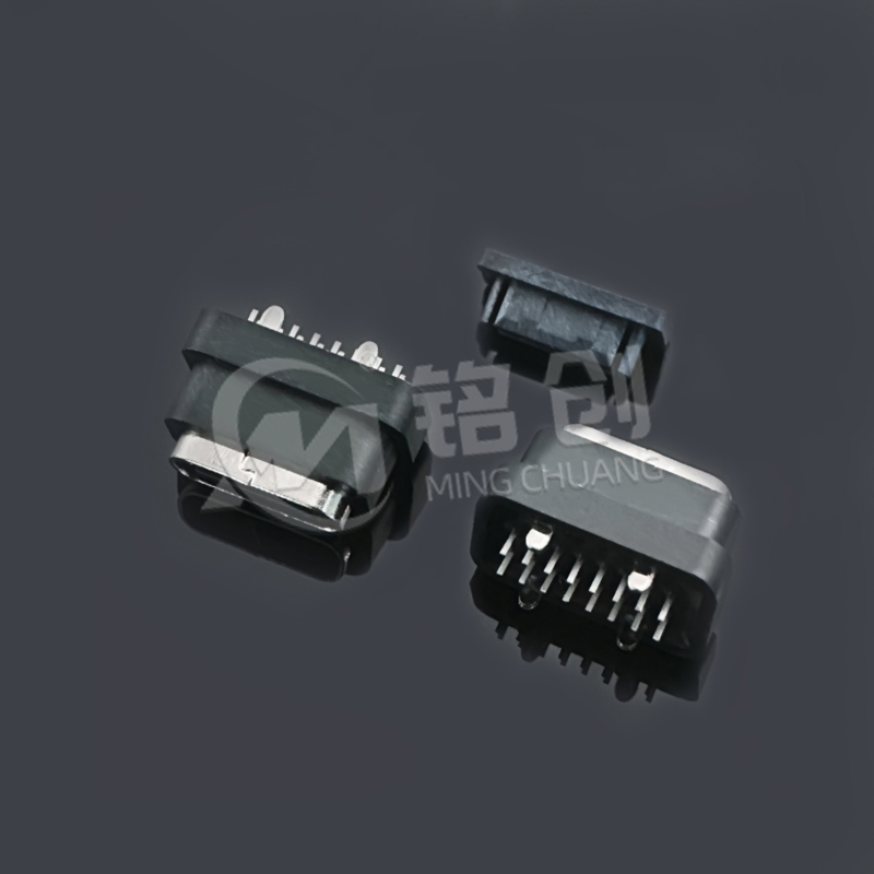 防水TYPE C母座16PIN 立插 L=7.1