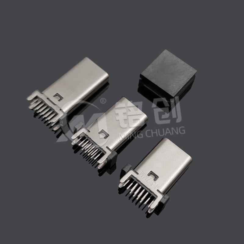 TYPE C母座16PIN 立插 L=15.0/13.1/13.7 三模 无弹 高导铜 LCP